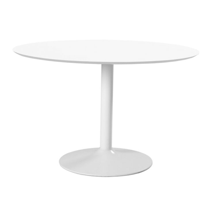 Söögilaud IBIZA D110x74cm, lauaplaat: MDF, värvus: valge, jalg: metall, värvus: valge Söögilauad ACTONA