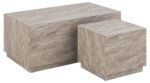 Diivanilauad 2tk DICE 100x60xH42cm, 44x44xH38cm, hall Diivanilauad ja abilauad ACTONA