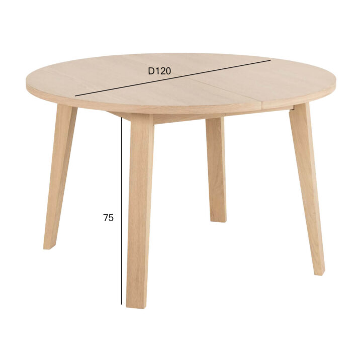 Söögilaud A-LINE D120xH75cm, hele tamm Söögilauad ACTONA