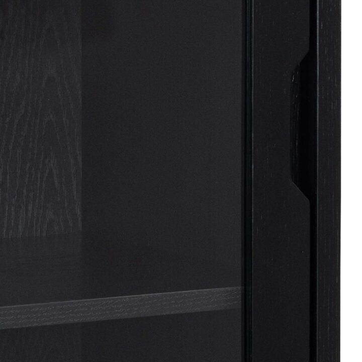 Vitriinkapp A-LINE 72x36xH145cm, must Elutoamööbel ACTONA