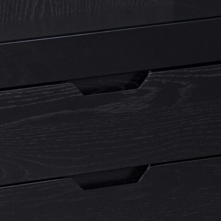 Vitriinkapp A-LINE 72x36xH145cm, must Elutoamööbel ACTONA