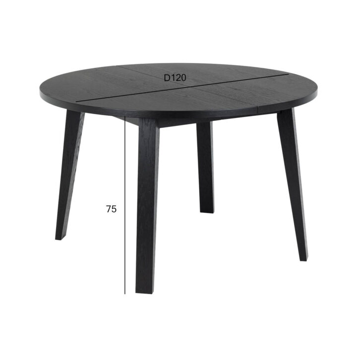 Söögilaud A-LINE D120xH75cm, must Söögilauad ACTONA