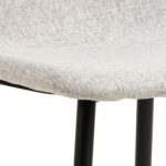 Tool CELIA hall/must, 44x54xH86cm Söögilauatoolid, taburetid, pingid Söögilauatoolid, taburetid, pin