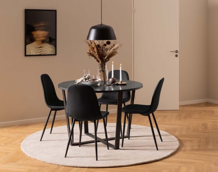Tool CELIA must, 44x54xH86cm Söögilauatoolid, taburetid, pingid Söögilauatoolid, taburetid, pin