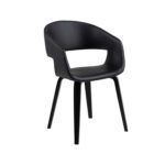 Tool NOVA käetugedega, must, 49,5×52,5xH77cm, kunstnahk Söögilauatoolid, taburetid, pingid Söögilauatoolid, taburetid, pin