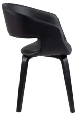 Tool NOVA käetugedega, must, 49,5×52,5xH77cm, kunstnahk Söögilauatoolid, taburetid, pingid Söögilauatoolid, taburetid, pin