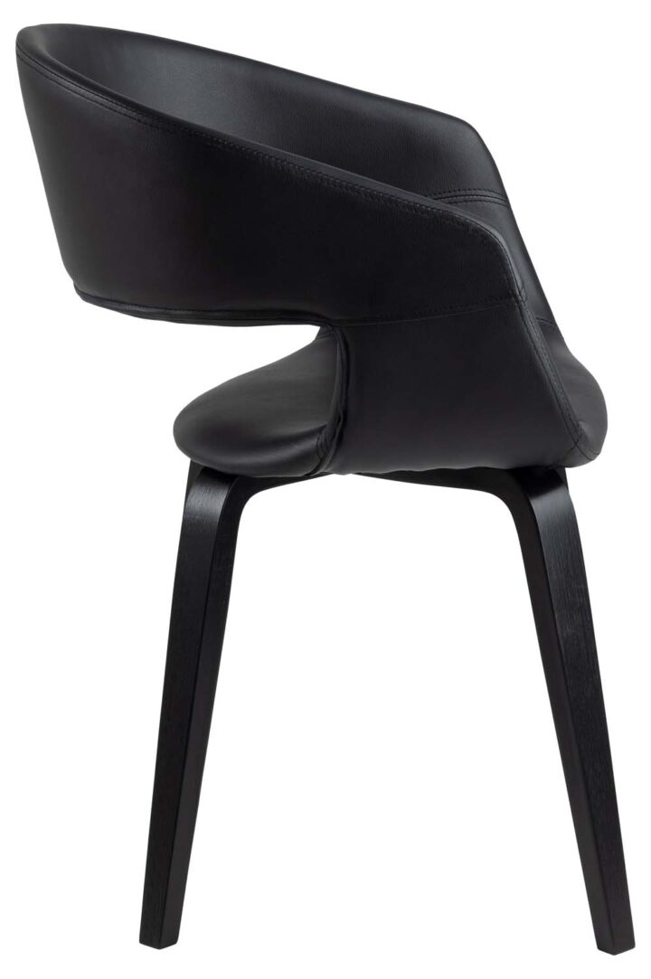 Tool NOVA käetugedega, must, 49,5×52,5xH77cm, kunstnahk Söögilauatoolid, taburetid, pingid Söögilauatoolid, taburetid, pin