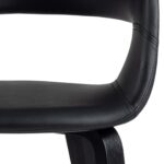 Tool NOVA käetugedega, must, 49,5×52,5xH77cm, kunstnahk Söögilauatoolid, taburetid, pingid Söögilauatoolid, taburetid, pin