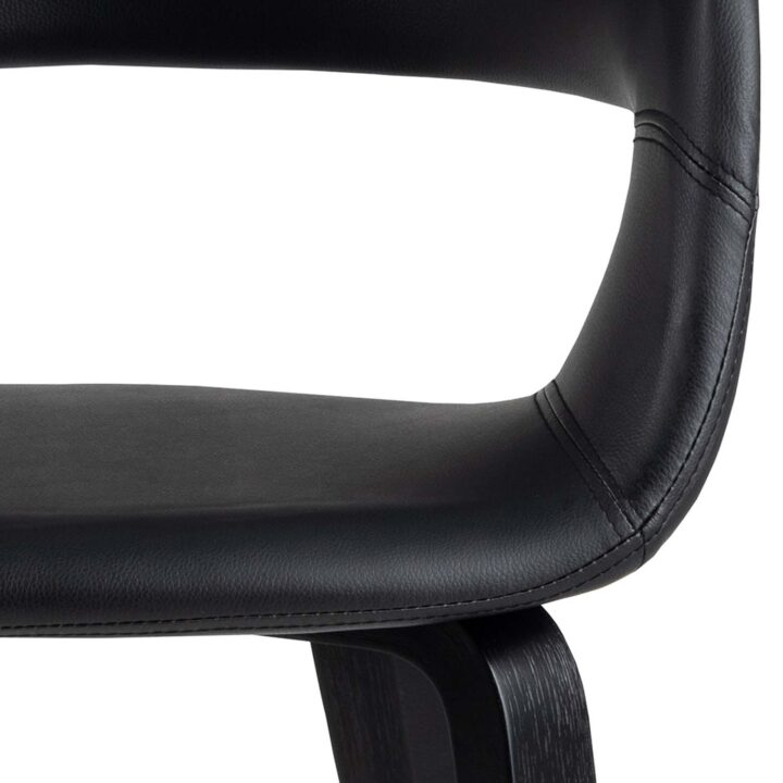 Tool NOVA käetugedega, must, 49,5×52,5xH77cm, kunstnahk Söögilauatoolid, taburetid, pingid Söögilauatoolid, taburetid, pin