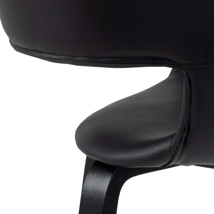 Tool NOVA käetugedega, must, 49,5×52,5xH77cm, kunstnahk Söögilauatoolid, taburetid, pingid Söögilauatoolid, taburetid, pin