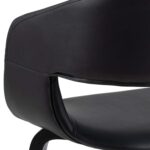 Tool NOVA käetugedega, must, 49,5×52,5xH77cm, kunstnahk Söögilauatoolid, taburetid, pingid Söögilauatoolid, taburetid, pin
