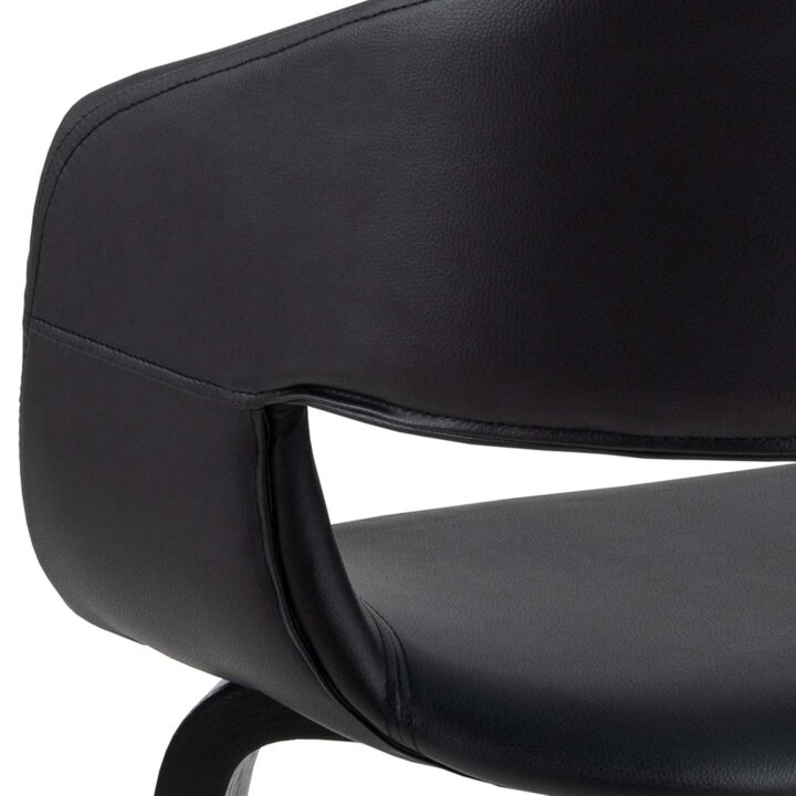 Tool NOVA käetugedega, must, 49,5×52,5xH77cm, kunstnahk Söögilauatoolid, taburetid, pingid Söögilauatoolid, taburetid, pin