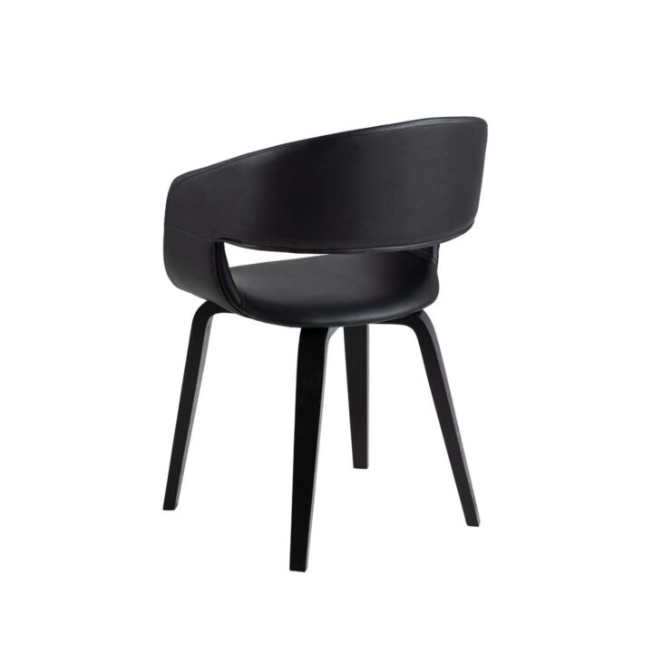 Tool NOVA käetugedega, must, 49,5×52,5xH77cm, kunstnahk Söögilauatoolid, taburetid, pingid Söögilauatoolid, taburetid, pin
