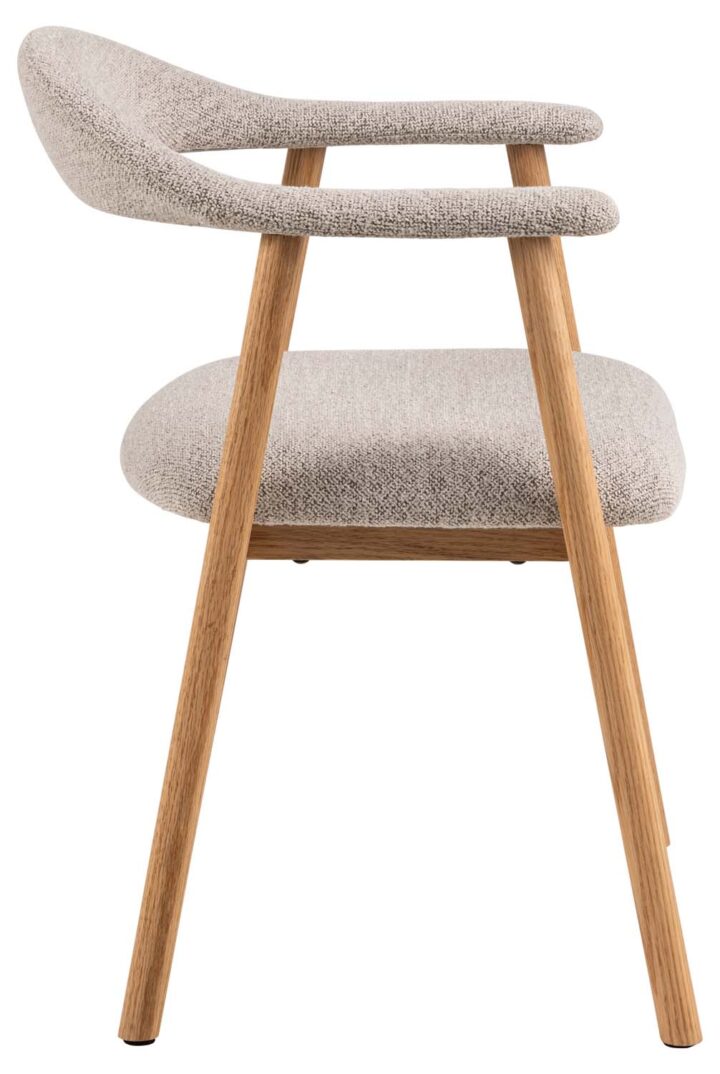 Tool ADDI käetugedega, beež, 56x54xH75,5cm, bukleekangas Söögilauatoolid, taburetid, pingid Söögilauatoolid, taburetid, pin