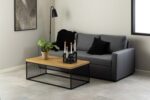 Diivanilaud STRINGTON 120x60xH42cm, naturaalne, melamiin, teras Diivanilauad ja abilauad Diivanilauad ja abilauad