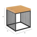 Abilaud STRINGTON 40x40xH42cm, naturaalne, melamiin, MDF, teras Diivanilauad ja abilauad Diivanilauad ja abilauad