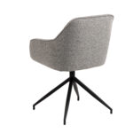 Tool BROOKE käetugedega, hall/must, 57×54,5xH82cm, bukleekangas, teras Söögilauatoolid, taburetid, pingid Söögilauatoolid, taburetid, pin