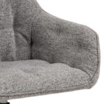 Tool BROOKE käetugedega, hall/must, 57×54,5xH82cm, bukleekangas, teras Söögilauatoolid, taburetid, pingid Söögilauatoolid, taburetid, pin