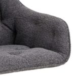 Tool BROOKE käetugedega, antratsiit/must, 57×54,5xH82cm, bukleekangas, teras Söögilauatoolid, taburetid, pingid Söögilauatoolid, taburetid, pin