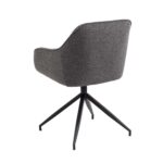 Tool BROOKE käetugedega, antratsiit/must, 57×54,5xH82cm, bukleekangas, teras Söögilauatoolid, taburetid, pingid Söögilauatoolid, taburetid, pin