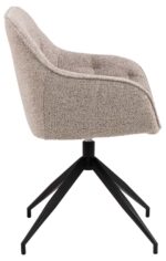 Tool BROOKE käetugedega, beež/must, 57×54,5xH82cm, bukleekangas, teras Söögilauatoolid, taburetid, pingid Söögilauatoolid, taburetid, pin