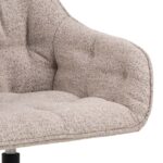 Tool BROOKE käetugedega, beež/must, 57×54,5xH82cm, bukleekangas, teras Söögilauatoolid, taburetid, pingid Söögilauatoolid, taburetid, pin