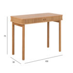 Kirjutuslaud LANGLEY 100x50xH75cm, naturaalne Kirjutuslauad Kirjutuslauad