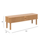 TV-laud LANGLEY 140x40xH45cm, naturaalne Elutoamööbel TV-alused