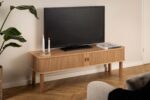 TV-laud LANGLEY 140x40xH45cm, naturaalne Elutoamööbel TV-alused