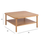 Diivanilaud BANBURY 90x90xH42cm, naturaalne Diivanilauad ja abilauad Diivanilauad ja abilauad
