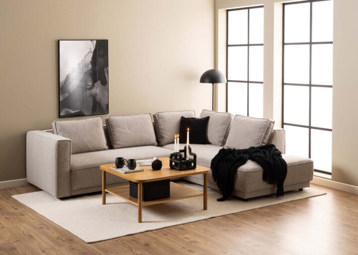 Diivanilaud BANBURY 90x90xH42cm, naturaalne Diivanilauad ja abilauad Diivanilauad ja abilauad