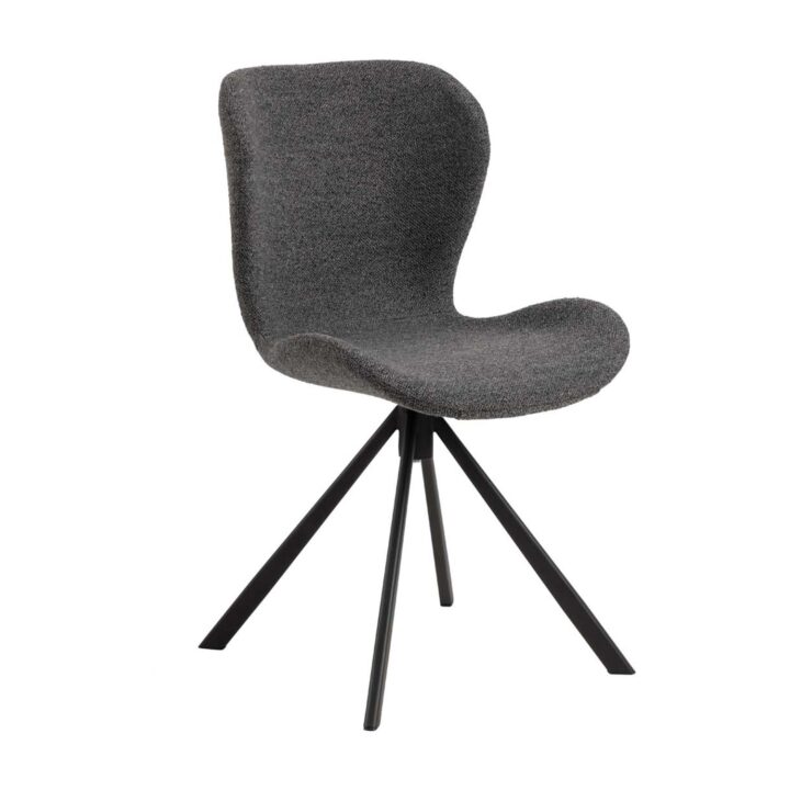 Tool BATILDA-A1 hall/must, 46,5x53xH81cm, bukleekangas, teras Söögilauatoolid, taburetid, pingid Söögilauatoolid, taburetid, pin