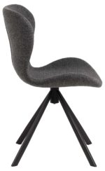 Tool BATILDA-A1 hall/must, 46,5x53xH81cm, bukleekangas, teras Söögilauatoolid, taburetid, pingid Söögilauatoolid, taburetid, pin