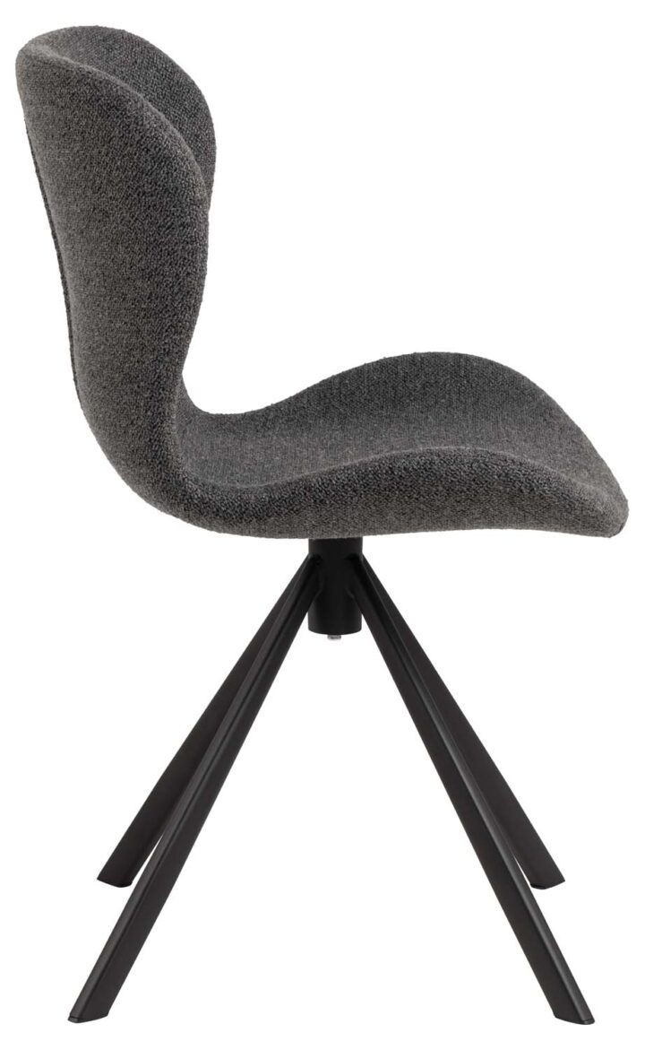 Tool BATILDA-A1 hall/must, 46,5x53xH81cm, bukleekangas, teras Söögilauatoolid, taburetid, pingid Söögilauatoolid, taburetid, pin