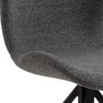 Tool BATILDA-A1 hall/must, 46,5x53xH81cm, bukleekangas, teras Söögilauatoolid, taburetid, pingid Söögilauatoolid, taburetid, pin
