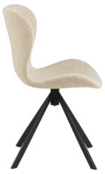 Tool BATILDA-A1 kreem/must, 46,5x53xH81cm, bukleekangas, teras Söögilauatoolid, taburetid, pingid Söögilauatoolid, taburetid, pin