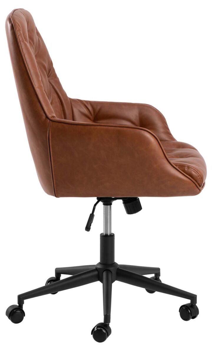 Töötool ERIK pruun, 60×67,5xH106cm, 100% polüuretaan, pulbervärvitud teras Arvutitoolid ja töötoolid Arvutitoolid ja töötoolid