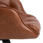 Töötool ERIK pruun, 60×67,5xH106cm, 100% polüuretaan, pulbervärvitud teras Arvutitoolid ja töötoolid Arvutitoolid ja töötoolid
