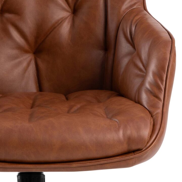 Töötool ERIK pruun, 60×67,5xH106cm, 100% polüuretaan, pulbervärvitud teras Arvutitoolid ja töötoolid Arvutitoolid ja töötoolid