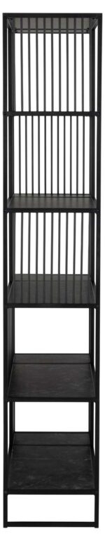 Riiul STRINGTON 85x35xH185cm, must, MDF, teras Elutoamööbel Kapid, kummutid ja riiulid