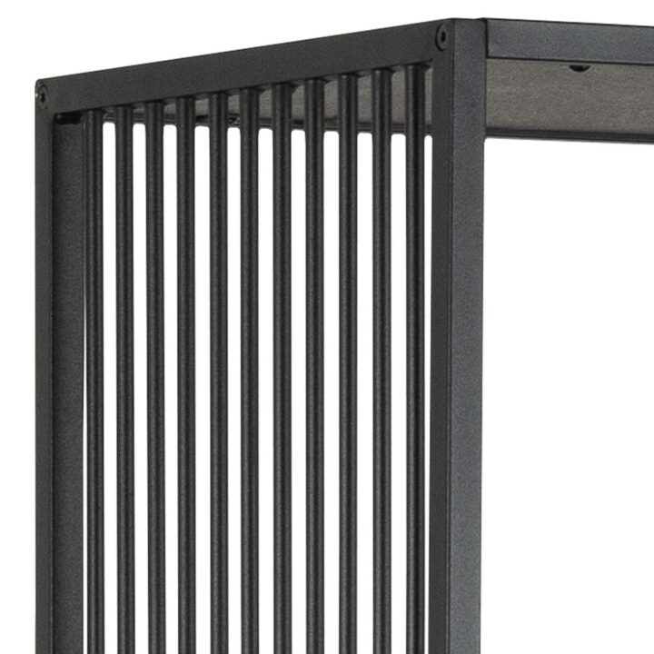 Riiul STRINGTON 85x35xH185cm, must, MDF, teras Elutoamööbel Kapid, kummutid ja riiulid