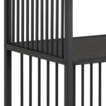 Riiul STRINGTON 85x35xH185cm, must, MDF, teras Elutoamööbel Kapid, kummutid ja riiulid