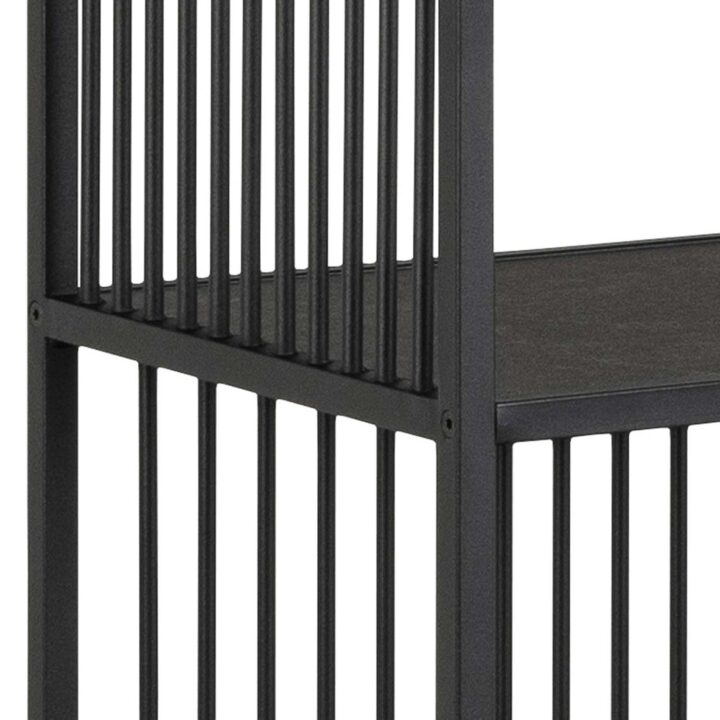 Riiul STRINGTON 85x35xH185cm, must, MDF, teras Elutoamööbel Kapid, kummutid ja riiulid