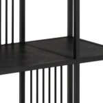 Riiul STRINGTON 85x35xH185cm, must, MDF, teras Elutoamööbel Kapid, kummutid ja riiulid
