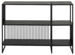 Riiul STRINGTON 120x35xH83cm, must, MDF, teras Elutoamööbel Kapid, kummutid ja riiulid