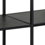 Riiul STRINGTON 120x35xH83cm, must, MDF, teras Elutoamööbel Kapid, kummutid ja riiulid