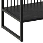 Riiul STRINGTON 120x35xH83cm, must, MDF, teras Elutoamööbel Kapid, kummutid ja riiulid