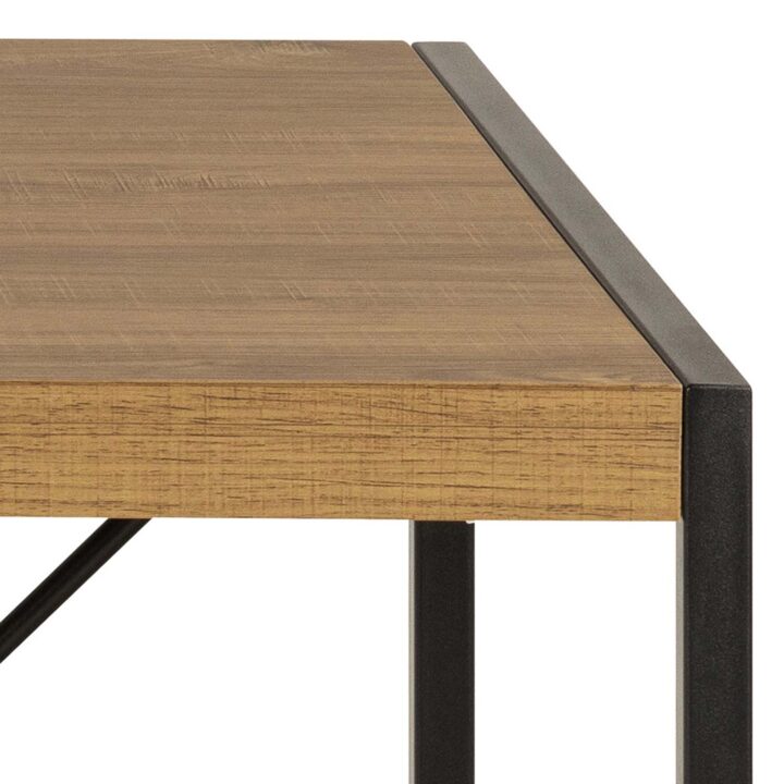 Kirjutuslaud BAHAMAS 120x60xH75cm, naturaalne, MDF, metall Kirjutuslauad Kirjutuslauad