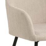 Tool LIZZY käetugedega, beež, 59x59xH85cm, polüesterkangas, teras Söögilauatoolid, taburetid, pingid