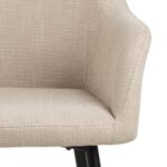 Tool LIZZY käetugedega, beež, 59x59xH85cm, polüesterkangas, teras Söögilauatoolid, taburetid, pingid